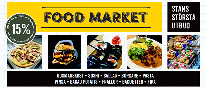 Food Market - 15 % rabatt p&aring; maten!