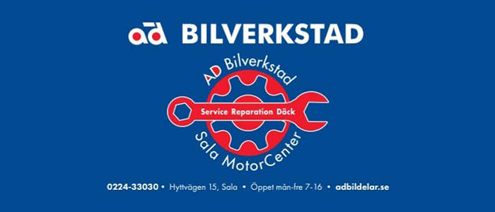 Sala MotorCenter - 10 % p&aring; arbete + 5 % p&aring; reservdelar